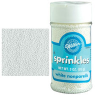 White Nonpareils Sprinkles 3oz. Wilton