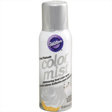 Silver Color Mist Food Color Spray