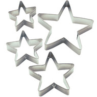4 pc. Nested Stars Metal Cookie Cutters Set Wilton