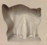 Black cat rubber candy mold