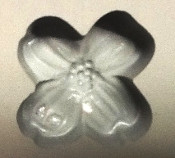 RUBBER CANDY MOLD DOGWOOD FLOWER