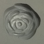 Open Rose Rubber Candy Mold