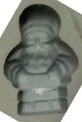 Santa in Chimney Rubber Candy Mold