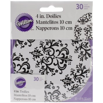 Wilton 30 Count Grease Proof Doilies, 4-Inch, White