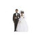 Bride and Groom figurine  Blk Couple 4.25 in.