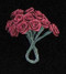 Burgandy Ribbon Roses