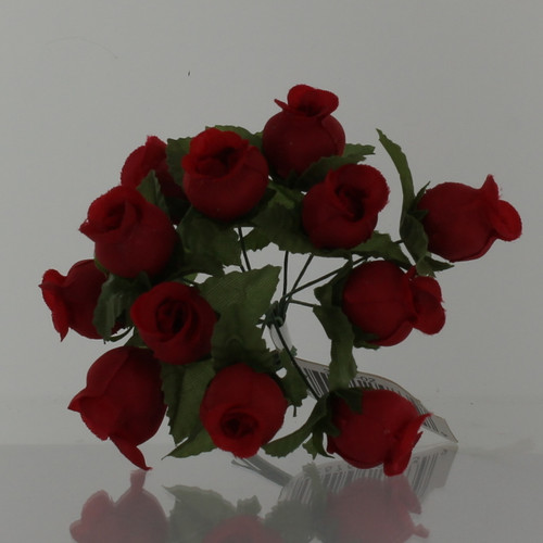 cloth rosebuds red
