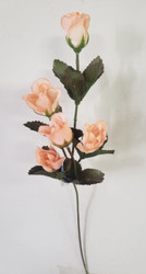 ROSEBUDSx5 CORAL/PEACH 15"