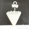 plastic white parasol