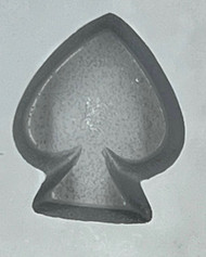 RUBBER CANDY MOLD CARD SUIT SPADE