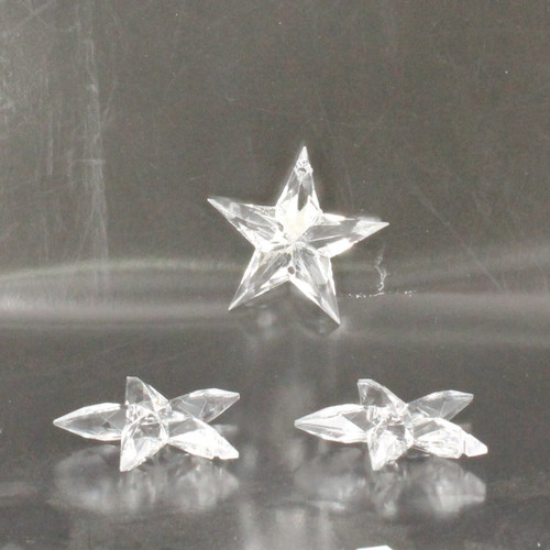 Acrylic crystal stars pack of 3