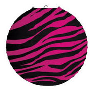 Paper Lantern pink zebra