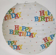 LANTERN PAPER 12" HAPPY BIRTHDAY