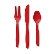 FORK SPOON KNIFEx24 RED Classic