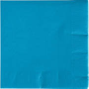 BEV NAPKINSx50 TURQUOISE