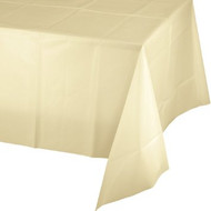 TABLECOVER PLASTIC  54 x 108" IVORY