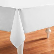 TABLECOVER PLASTIC 54  x 108" WHITE