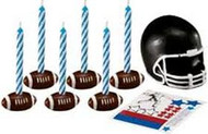 CANDLE SET FOOTBALL DECAL