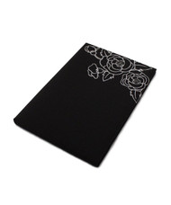 GUEST BOOK BLACK WITH WHITE SILHOUETTES IN BLOOMDESIGN