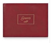 GUEST BOOK BURGANDY/RED