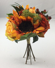 NOSEGAY SUNFLOWER/ROSE 12" FALL