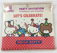 INVITATIONS HELLO KITTY  LET"S CELEBRATE