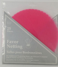 TULLE CIRCLES 8.5 IN. HOT PINK