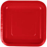 PLATES SQU 7x18 RED CLASSIC