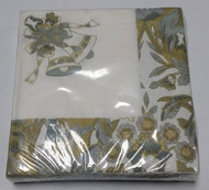 LN NAPKINS GOLD & SILVER BELL