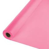 PLASTIC TABLE COVER ROLL 100' PINK CANDY