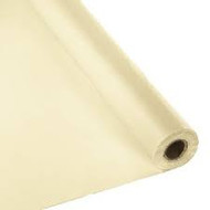 PLASTIC TABLE COVER ROLL 100' IVORY