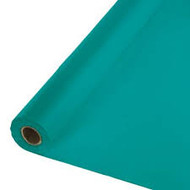 PLASTIC TABLE COVER ROLL 100' TEAL