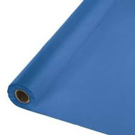 PLASTIC TABLE COVER ROLL 100' TRUE BLUE