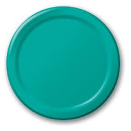 PLATES 7 IN. TEAL 24 CT