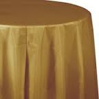 TABLECOVER RND GLITTERING GOLD