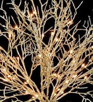 LIGHTED STEMS GOLD CORAL 72 LEDS