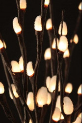 LIGHTED STEMS PUSSY WILLOW NATURAL 80 LIGHTS