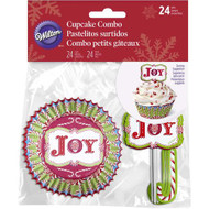 BAKING CUPS COMBO CANDY CANE 24 CT