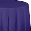 TABLECOVER PLASTIC ROUND PURPLE