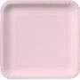 PLATES SQUARE 7 IN. CLASSIC PINK 18CT