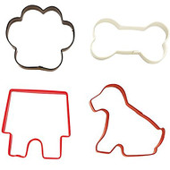 COOKIE CUTTERS DOG PET COLORED 4 PC