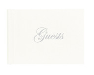 GUEST BOOK SILVER FOIL STAMPED