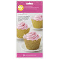 CUPCAKE WRAPS GOLD GLITTER 24 COUNT