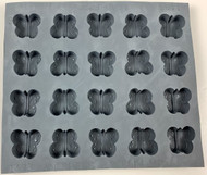 RUBBER CANDY MOLDS BUTTERFLY 20 CAVITIES