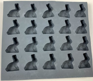 RUBBER CANDY MOLDS BUNNY 20 CAVITIES