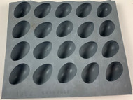 RUBBER CANDY MOLDS EGG 20 CAVITIES