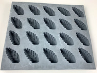 RUBBER CANDY MOLDS FERN LEAF 20 CAVITIES