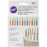 CANDLES COLOR FLAME BIRTHDAY PK 12