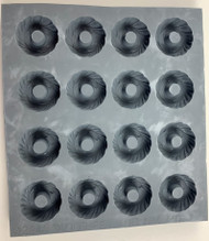 RUBBER CANDY MOLDS WREATH 16 CAVITIES