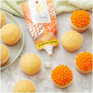 ICING POUCH ORANGE 7.5 OZ WITH TIPS